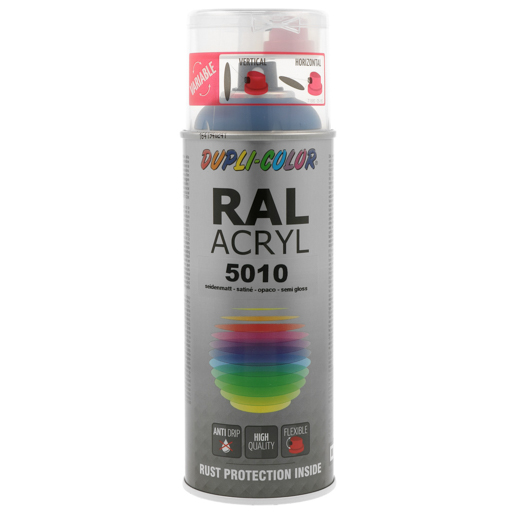 Dupli Color RAL-Acryl-Spray sdm 400 ml 366277 RAL 5010 enzianblau